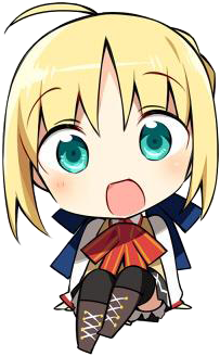 Saber1cc - Saber Meme Fate (400x400), Png Download