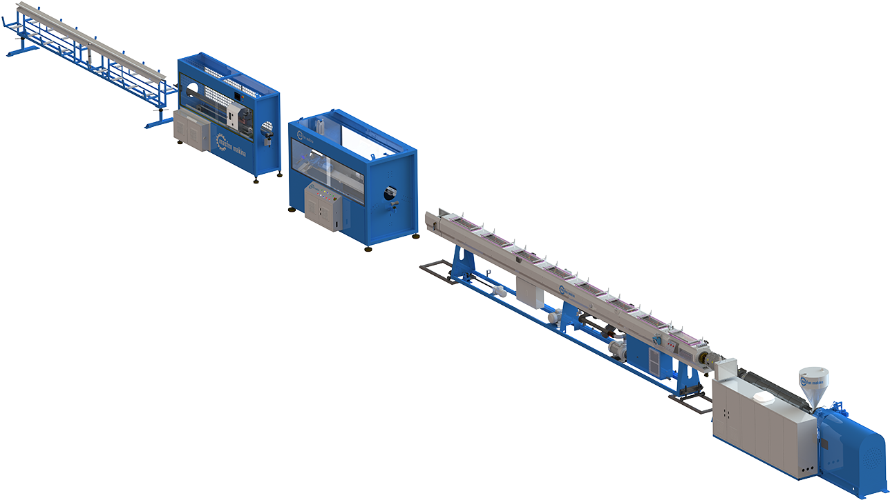 Ø160 Sewage Pipe Production Lines - Production (1500x800), Png Download