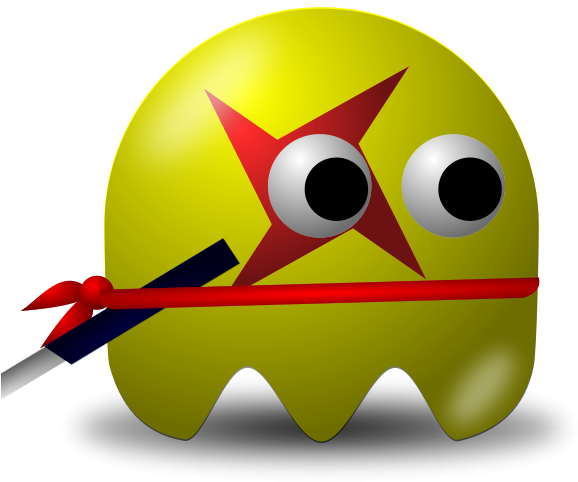Padepokan Ninja Clipart Png - Pac Man Ninja (600x600), Png Download