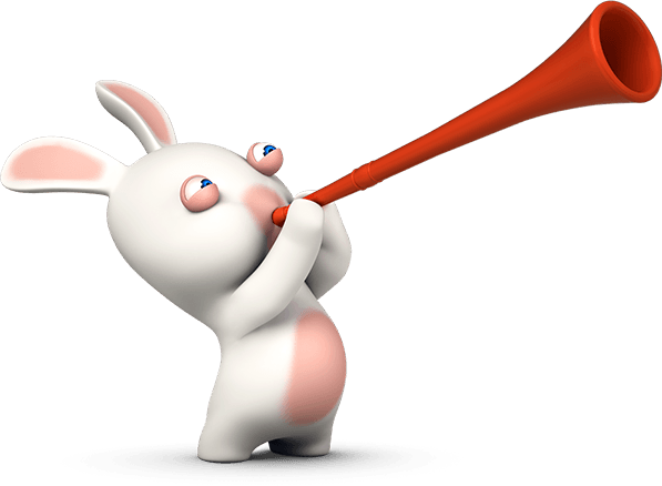 Download - Raving Rabbids (597x438), Png Download