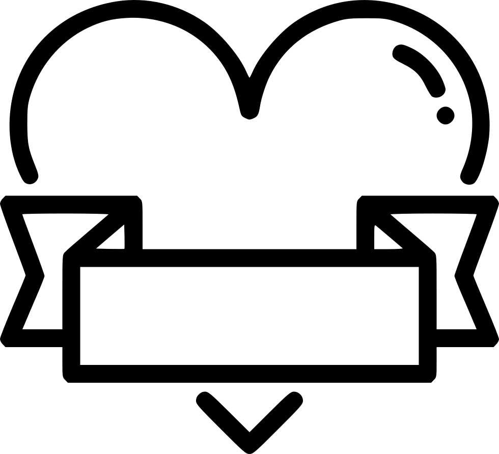 Heart Gift Wrap Ribbon Comments - Vector Graphics (980x892), Png Download