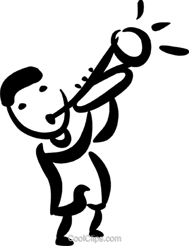 Trumpet Player Png Trumpeters Royalty Free Vector Clip (369x480), Png Download