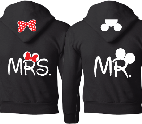 Mickey Mouse Ears Hat Png - Couple Shirt With Name (600x600), Png Download