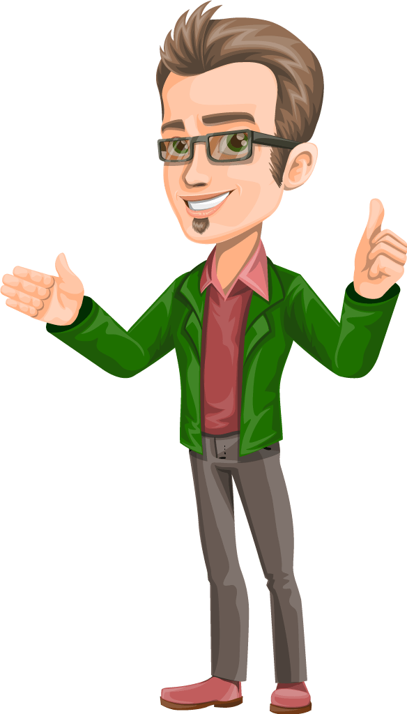 Thumbs Up Vector Png Download Cartoon Man Vector Png Full Size Png Download Seekpng