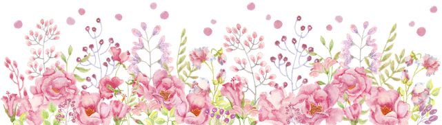 75 $1 - Floral Spring Border Png (640x213), Png Download