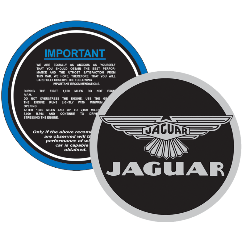 Jaguar Early W/s Decal, Approx >63 Blue Wings/ - Vampire (800x800), Png Download