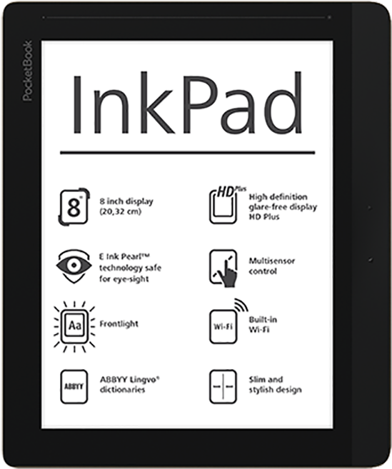 Pocketbook 840 Inkpad 2 Dark Brown E-book Reader (800x800), Png Download