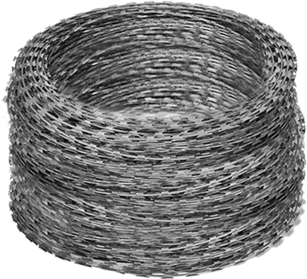 Razor Wire 8m Per Roll Size - Nato Razor Wire Helical Wire Roll Galvanised Steel (500x500), Png Download