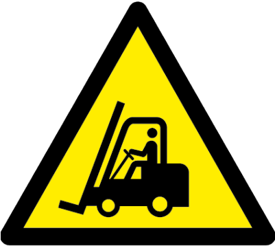 Forklift Symbol - Hazard Symbols For Acids (400x400), Png Download