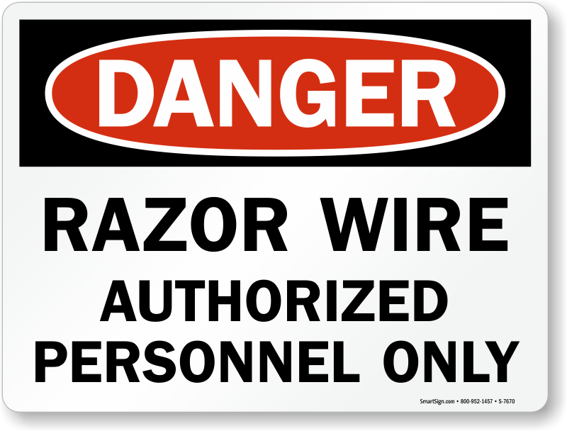 Osha Danger Sign - Danger Restricted Area Sign (800x608), Png Download