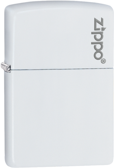 #214zl White Matte W/zippo - Zippo (423x600), Png Download