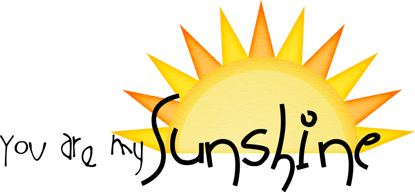 You Are My Sunshine - You Are My Sunshine Border (1600x741), Png Download