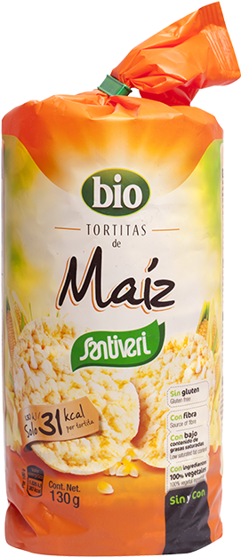 Santiveri Tort. Corn Bio 135 Gr (648x660), Png Download