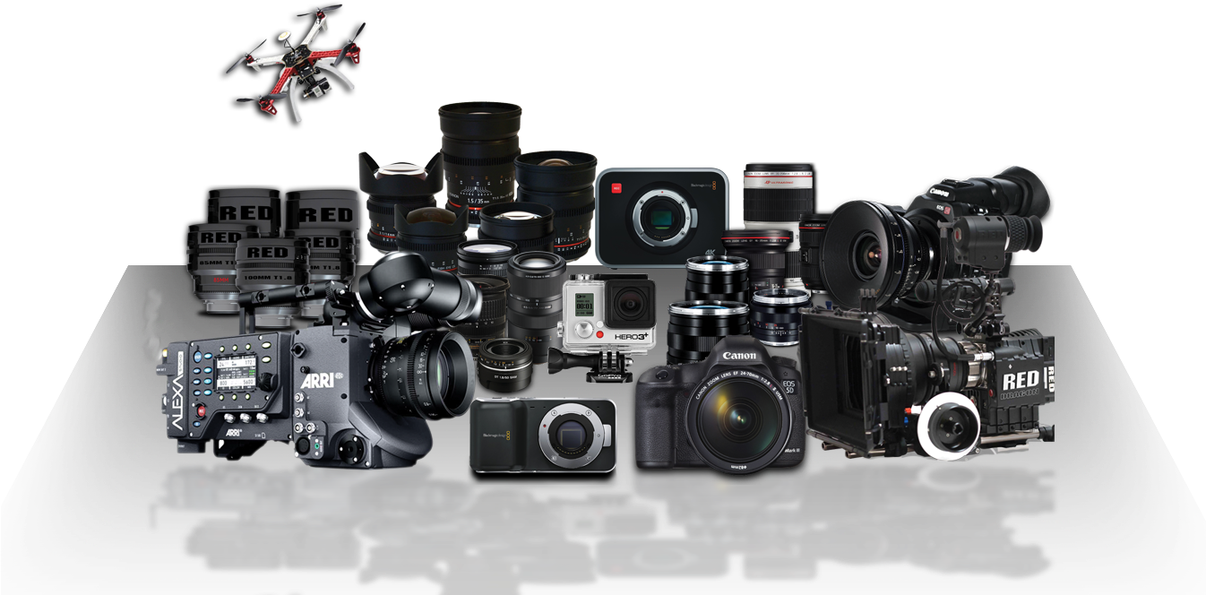 Renta De Cámaras Profesionales De Video, Óptica Y Accesorios - Equipo De Video Profesional (1345x677), Png Download