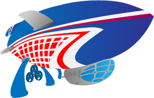 Photo - Lazytown Airship (530x338), Png Download