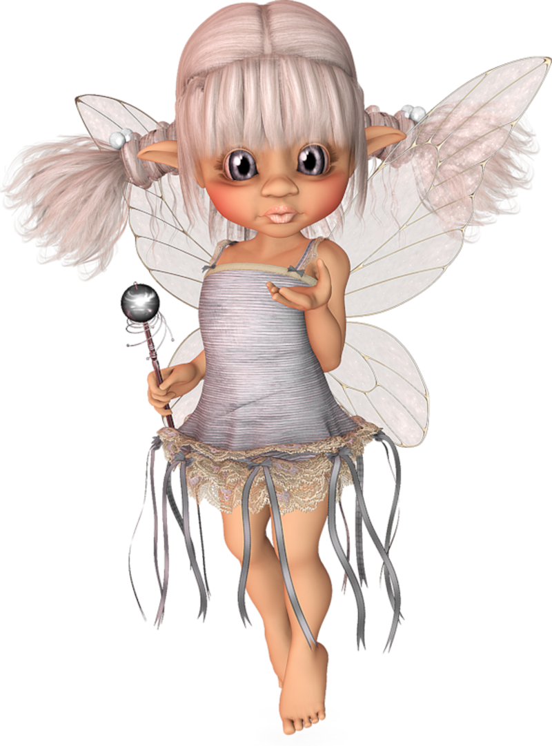 Tube Cookie - Page - D Elfe Petite Fille (800x1081), Png Download