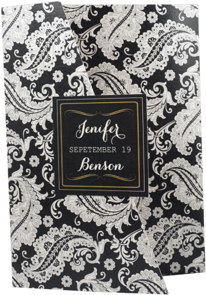 Floral Chalkboard Black And White Wedding Invitation - Wedding Invitations (1024x683), Png Download