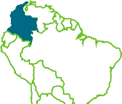 Mangrove Extent > - South America Map Drawing (500x409), Png Download