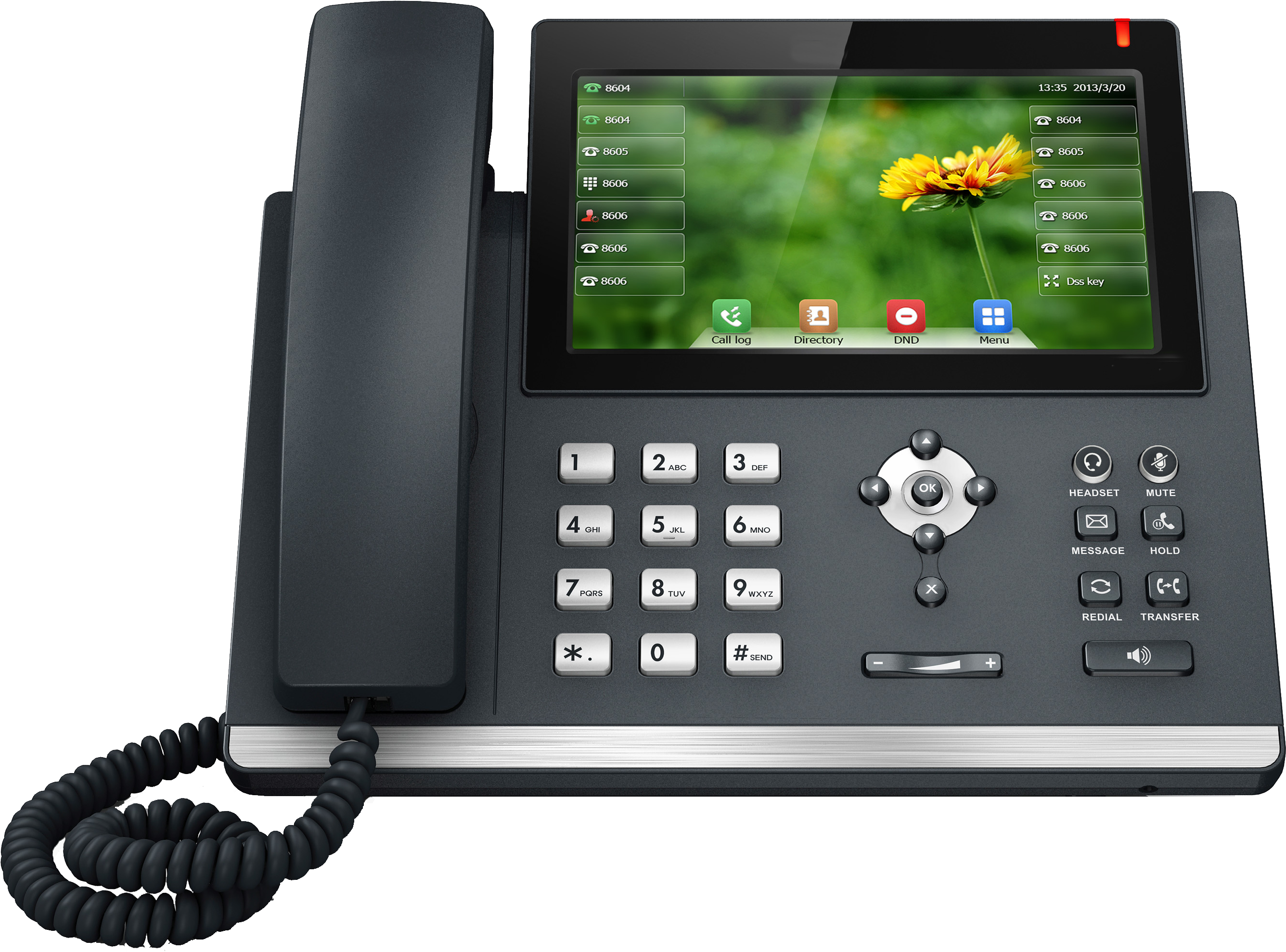 Business Voip Phones - Yealink Sip-t48s Voip Phone (2953x2313), Png Download