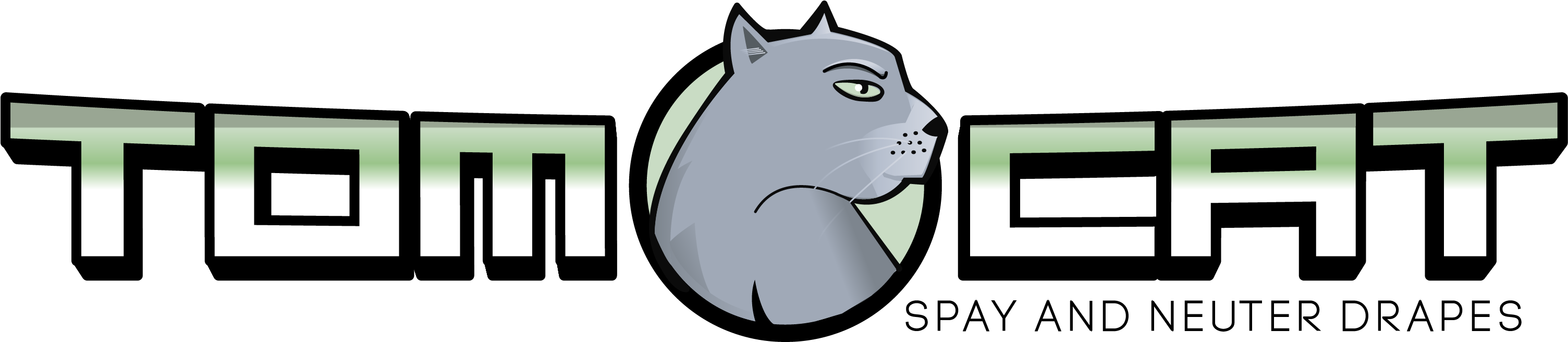 Tomcat Spay Neuter Drapes Logo - Castration (3283x1186), Png Download
