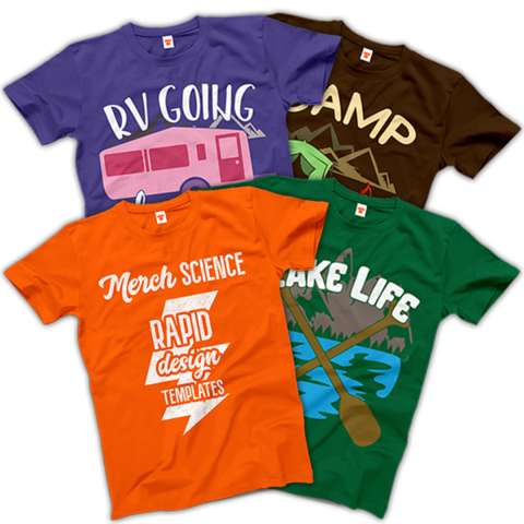 Make T-shirt Designs Fast With Our Rapid Design Templates - Illustration (480x480), Png Download