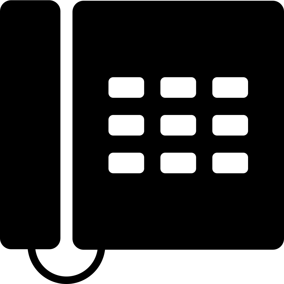 Office Telephone - - Office Phone Symbol Png (980x981), Png Download