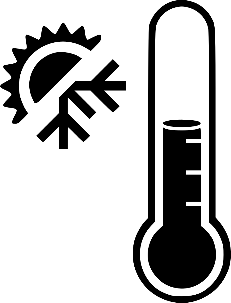 Png File - Weather Thermometer Clipart Black And White (748x980), Png Download