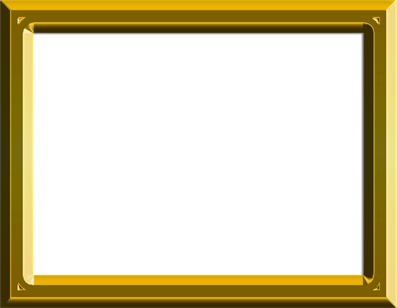 Marco Para Foto Png Dorado - Frame Png Transparent (800x622), Png Download
