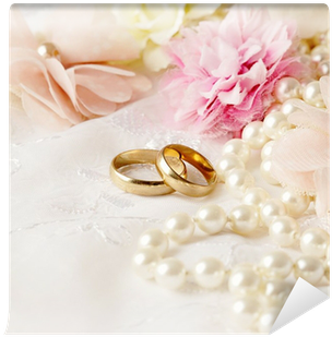 Wedding Ring With Flowers (400x400), Png Download