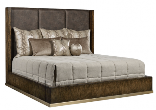 Marge Carson Grand Palms Panel California King Bed - Bed (504x504), Png Download