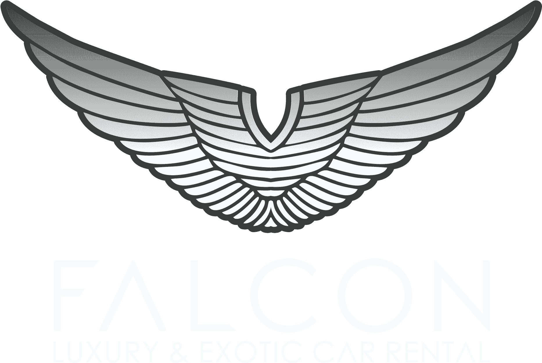 Luxury & Exotic Car Rental - Luxury Car Logo With Wings (1893x1279), Png Download