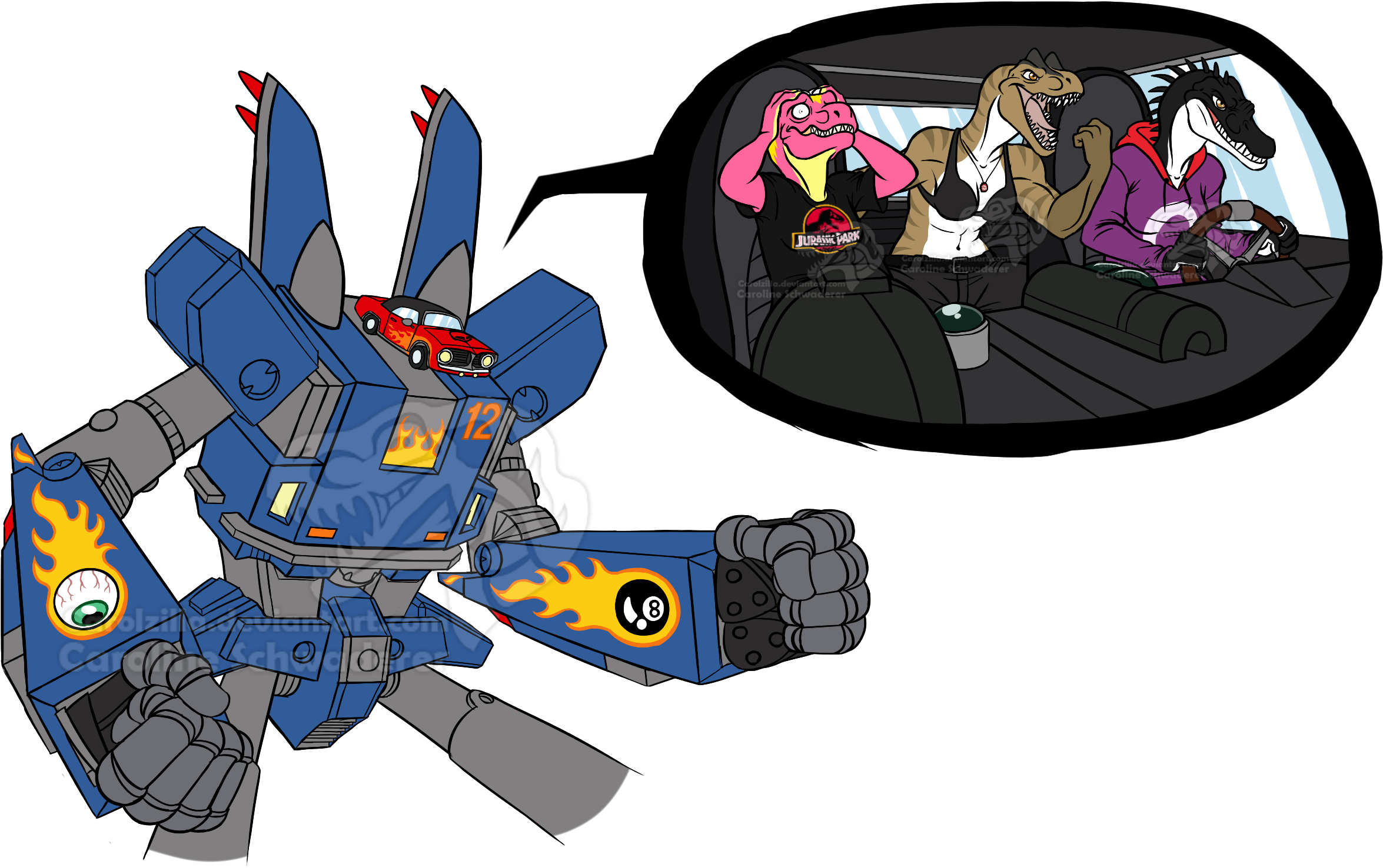 Chicks Dig Giant Robots (2500x1600), Png Download