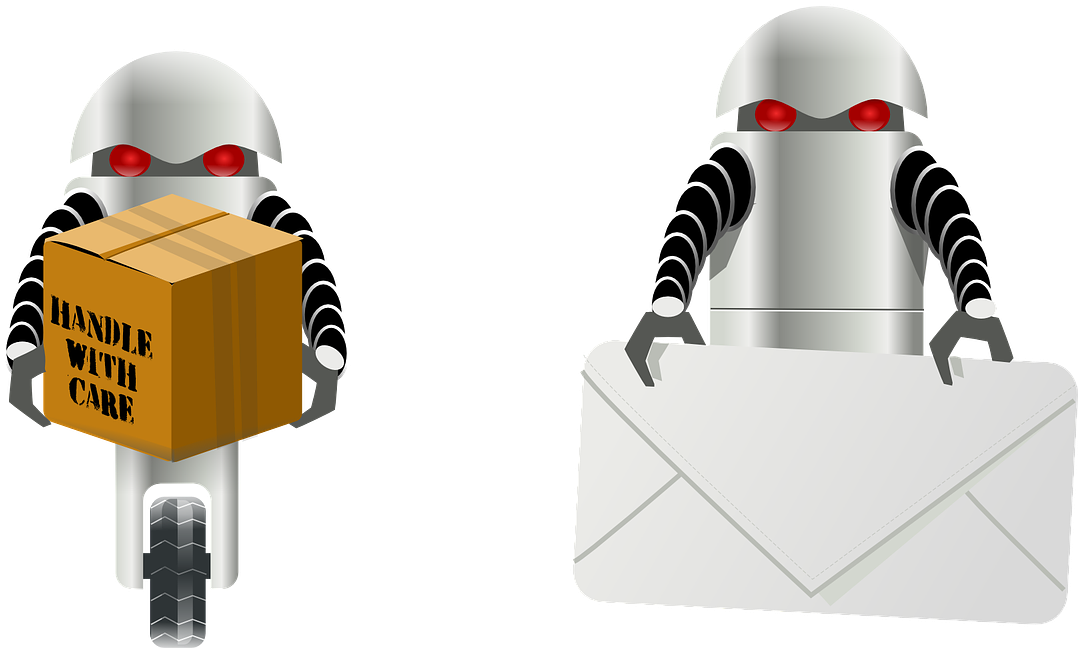 Forget About Delivery Drones, China's E-commerce Giant - Robot Clip Art (1107x652), Png Download