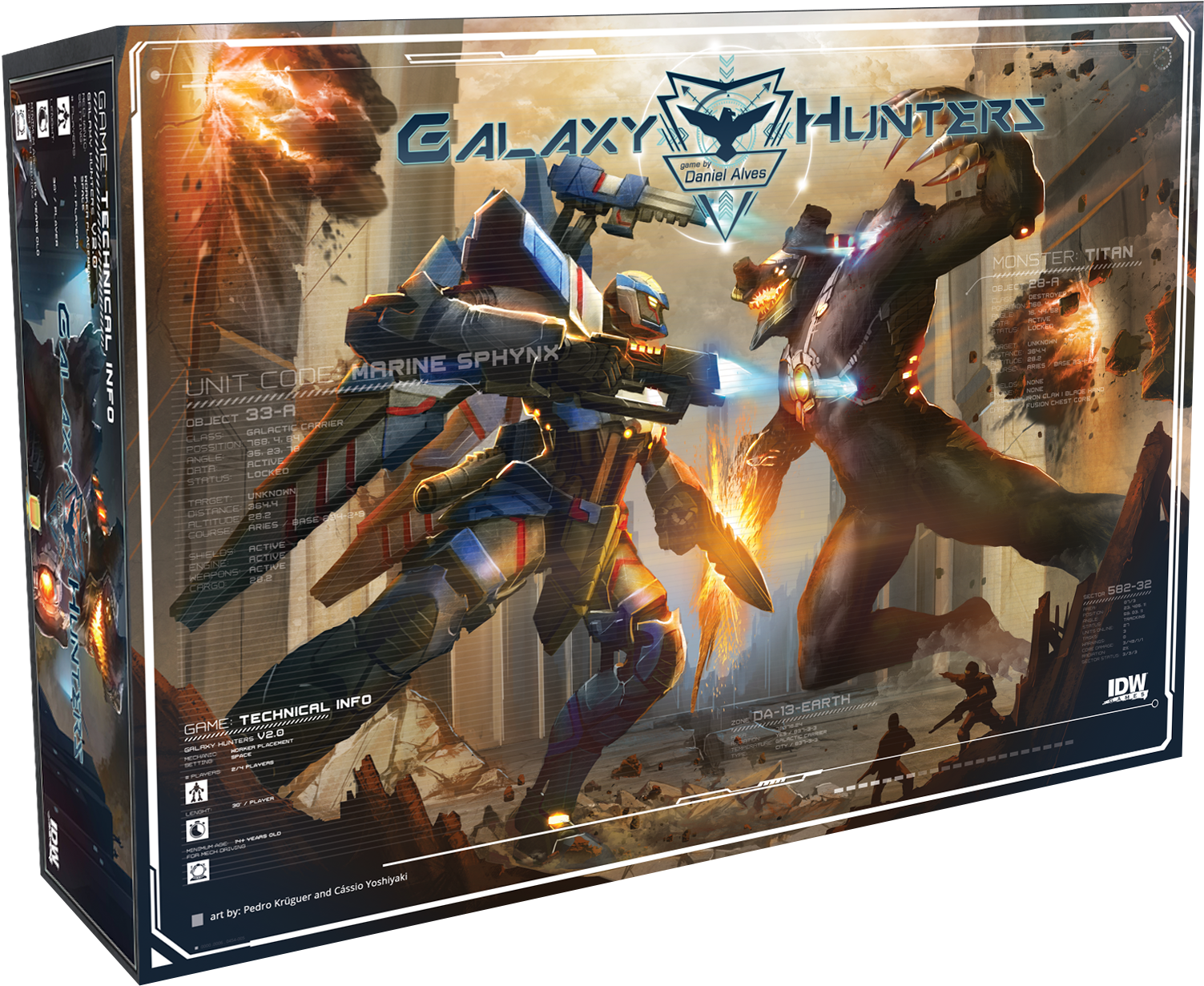 Giant Robot Alert We Have Giant Robot Alert Try And - Galaxy Hunters Board Game (1727x1253), Png Download