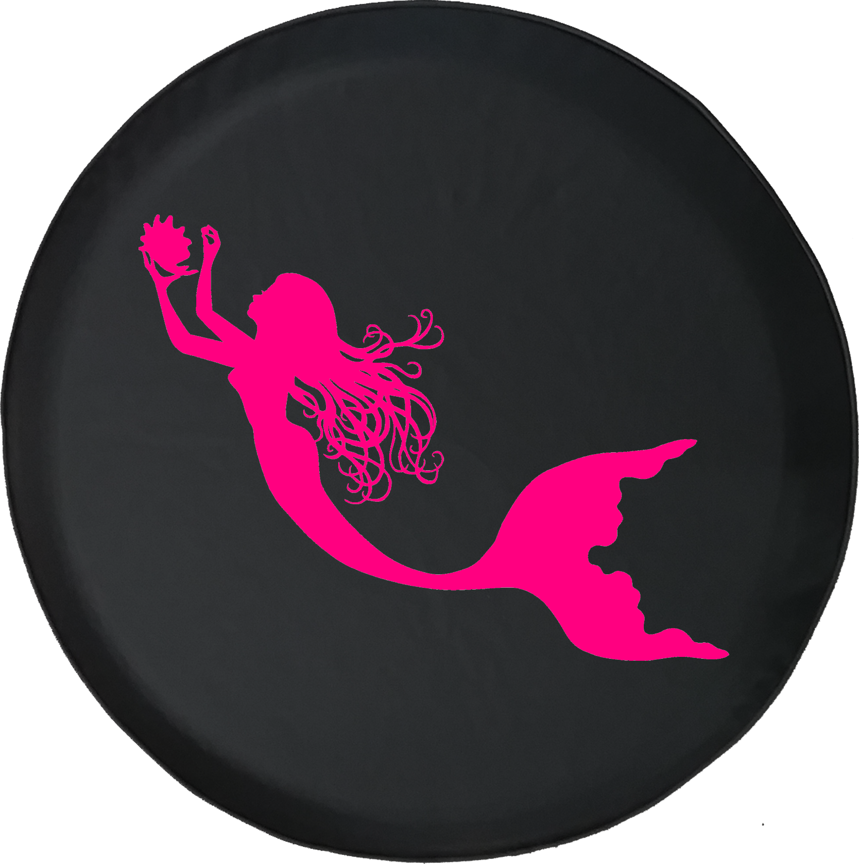 Mermaid Sea Ocean Swimming Seashell Girl Offroad Jeep - In-style Decals Wall Vinyl Decal Home Decor Art Sticker (1768x1777), Png Download