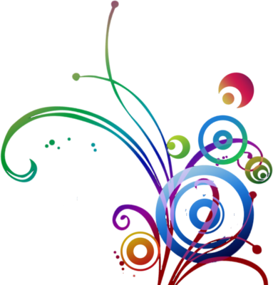Swirls Swirl Effects Effect Designs Design Colorful - Imagenes Png Florales (383x400), Png Download