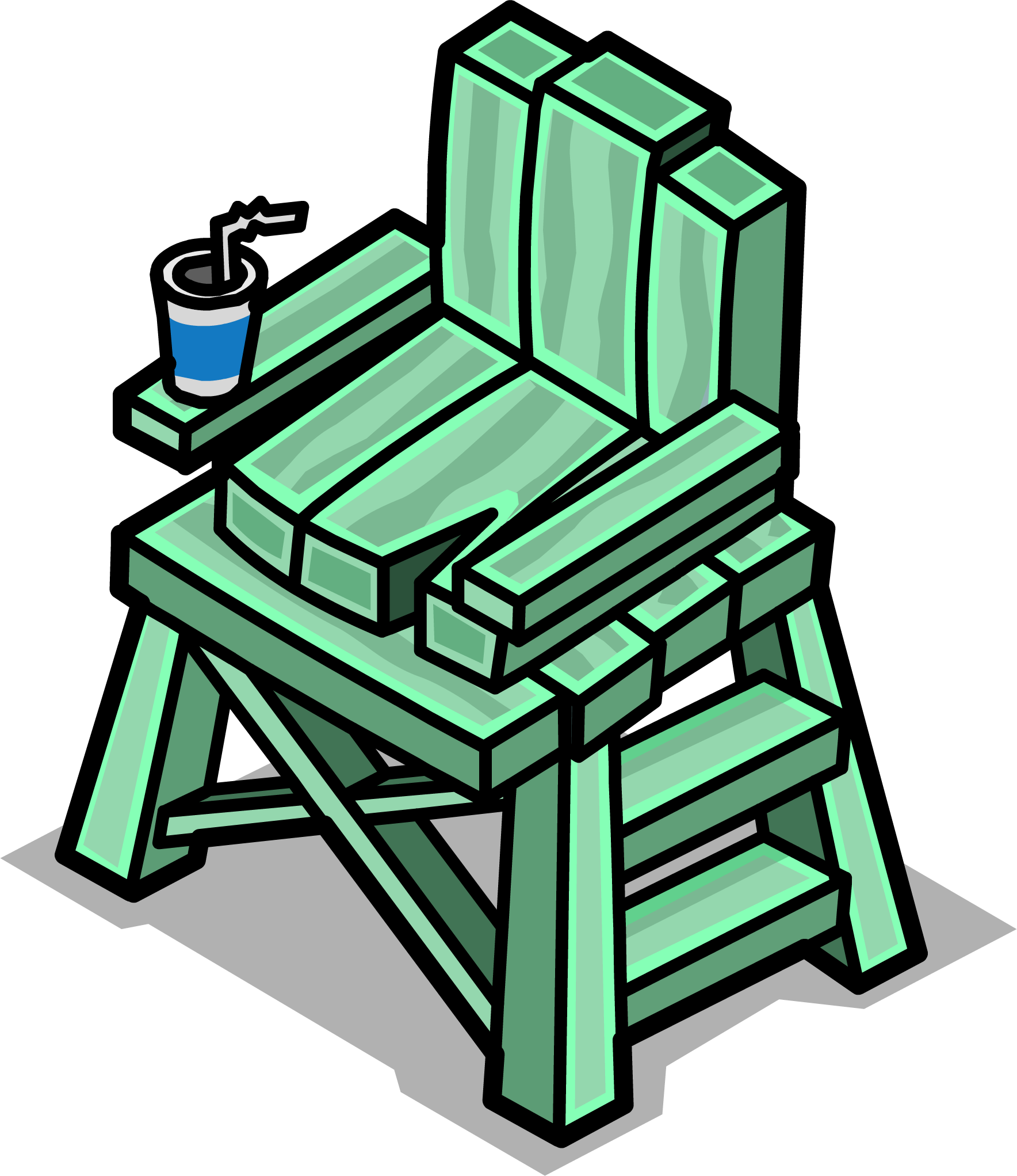 Lifeguard Chair Sprite 001 - Chair (1768x2043), Png Download