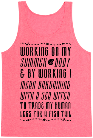 Mermaid Summer Body Tank Top - Perfect Combination Of A Princess And Warrior (484x484), Png Download