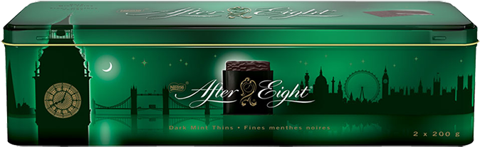 After Eight Skyline Tin - After Eights Tin (675x675), Png Download