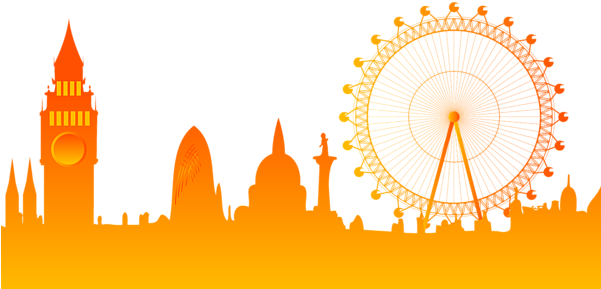 Click And Drag To Re-position The Image, If Desired - Silhouette Of London (600x298), Png Download