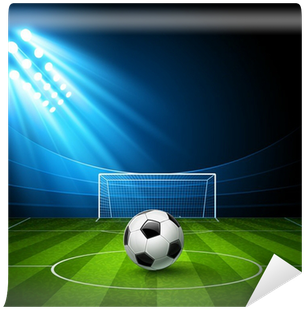 Football Arena With A Soccer Ball - Futbol Top Stadyum (400x400), Png Download