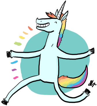 T-rex - Unicorn (400x400), Png Download
