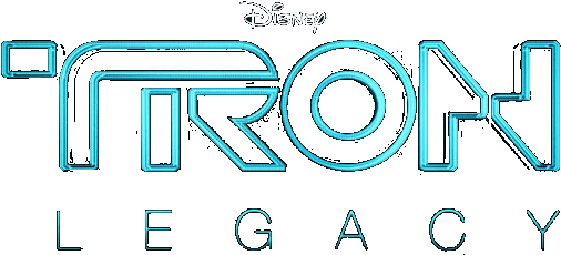 Tron Legacy Movie Logo In Blue - Tron Legacy Movie Logo (562x299), Png Download