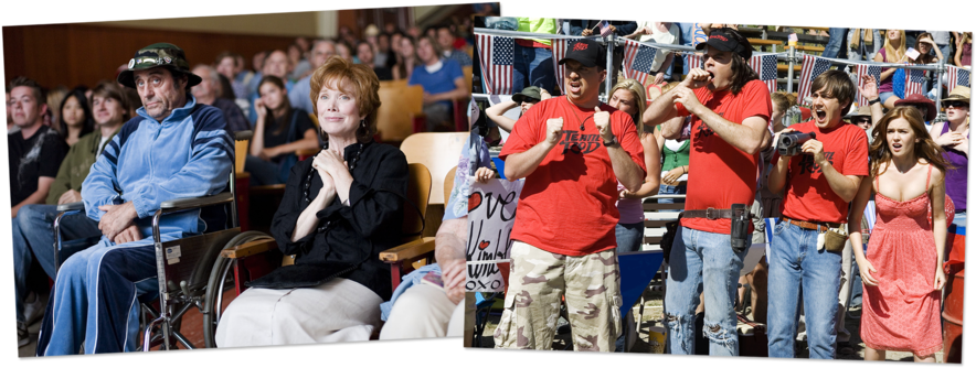 From Left, Ian Mcshane, Sissy Spacek, Danny Mcbride, - Girl From Hot Rod (900x383), Png Download