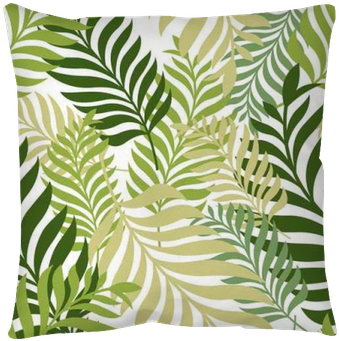 Green Palm Tree Leaves - Leaves Print (400x400), Png Download
