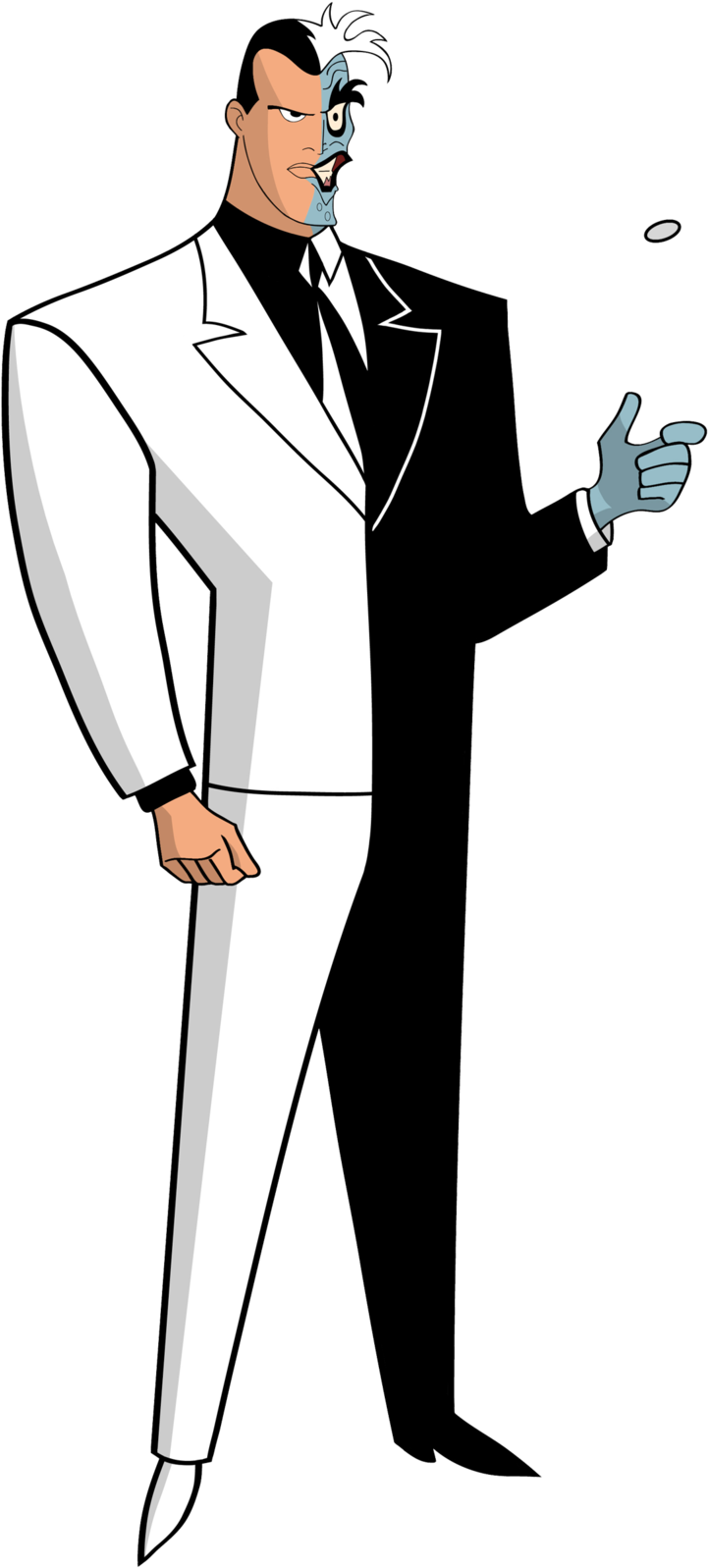 Two Face By Dawidarte-d89sb9i - Two Face Batman Animated Series Deviantart (1024x1655), Png Download
