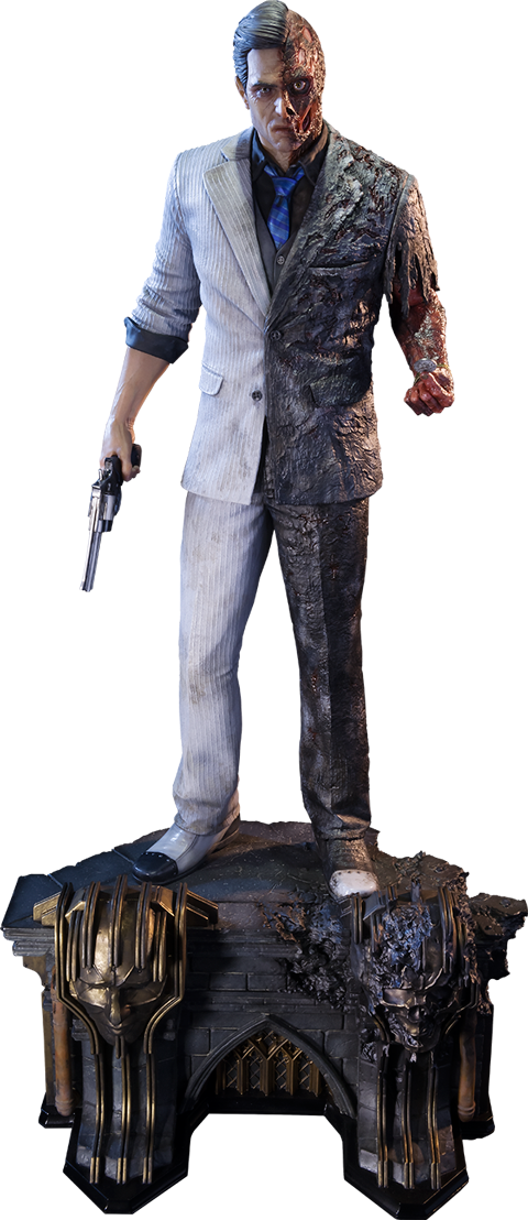 Two-face Statue - Two Face Prime One (480x1108), Png Download