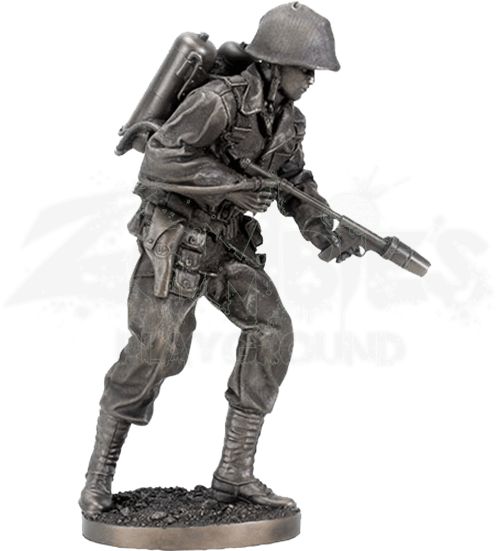 Wwii Flame Thrower Soldier Statue - Flamethrower Soldier (550x550), Png Download