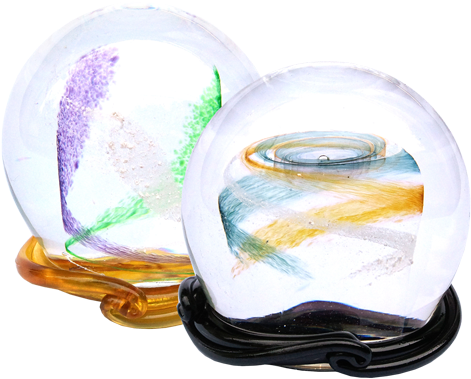 Glass And Cremated Ashes Comprise These Treasured Memorial - Cremations Glass (500x500), Png Download