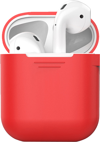 Силионовый Чехол Для Наушников Airpods Red - Airpods (345x491), Png Download